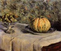 Gustave Caillebotte - Melon and Bowl of Figs Gustave Caillebotte